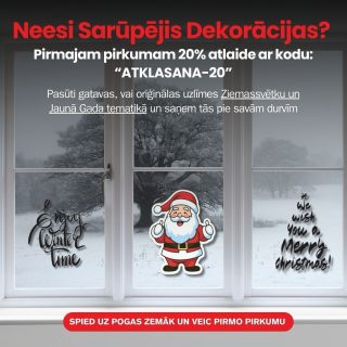 Aizmirsi dekorācijas? Piedāvājam pēdējā brīža akciju. 

Pasūti gatavas, vai oriģinālas uzlīmes Ziemassvētku un Jaunā Gada tematikā no StickerSpot un saņem tās pie mums Rīgā, Dārzaugļu ielā 6-1A jau tajā pašā dienā

Izvēlies StickerSpot savām Ziemassvētku dekorācijām!

Saņem 20% atlaidi Pirmajam pirkumam ar kodu: “ATKLASANA-20”

Vai arī ar piegādi pie savām durvīm jau dažu darba dienu laikā.

“SticketSpot” ir viena no Latvijā un ārzemēs atzītāko uzlīmju ražotāja “Goldgroup” mazais brālis.

✅ 15 gadu pieredze
✅ Atrodamies Rīgā
✅ Nepārspējama kvalitāte
✅ Ļoti patīkami vairuma piedāvājumi

#uzlīmes #stickers #stickerspot #goldgroup #christmas